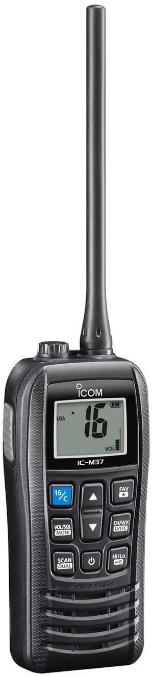 IC-M37 31 USA VHF Marine Transceiver Radio with Float'n Flash, 6-Watt IC-M37 31 USA VHF Marine Transceiver Radio with Float'n Flash, 6-Watt