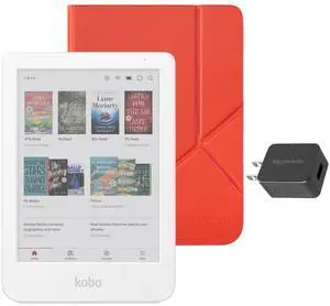 Clara Colour eReader (White) with Case Bundle (Cayenne Red SleepCover, Case + AC Bundle) Clara Colour eReader (White) with Case Bundle (Cayenne Red SleepCover, Case + AC Bundle)