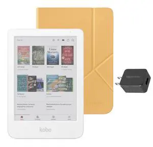Clara Colour eReader (White) with Case Bundle (Butter Yellow SleepCover, Case + AC Bundle) Clara Colour eReader (White) with Case Bundle (Butter Yellow SleepCover, Case + AC Bundle)