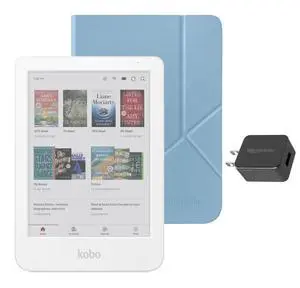 Clara Colour eReader (White) with Case Bundle (Dusk Blue SleepCover, Case + AC Bundle) Clara Colour eReader (White) with Case Bundle (Dusk Blue SleepCover, Case + AC Bundle)