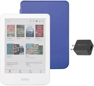 Clara Colour eReader (White) with Case Bundle (Cobalt Blue Basic SleepCover, Case + AC Bundle) Clara Colour eReader (White) with Case Bundle (Cobalt Blue Basic SleepCover, Case + AC Bundle)