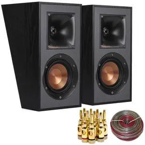 Reference R-41SA Dolby Atmos High-Performance, Horn-Loaded Elevation Surround Speaker Pair with 5 Pair Banana Plugs and 50 Foot 18 AWG Gauge Heavy Duty Speaker Wire Cable Reference R-41SA Dolby Atmos High-Performance, Horn-Loaded Elevation Surround Speaker Pair with 5 Pair Banana Plugs and 50 Foot 18 AWG Gauge Heavy Duty Speaker Wire Cable