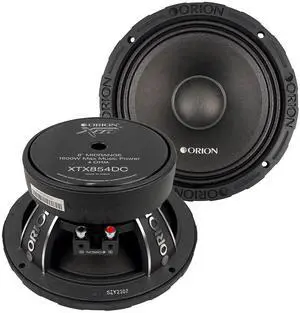 XTR XTX854DC 8" Dust Cap Mid-Range Speakers, 1600W Pair | 400W RMS, 4-Ohm Impedance, 2" Voice Coil, High-Efficiency Design XTR XTX854DC 8" Dust Cap Mid-Range Speakers, 1600W Pair | 400W RMS, 4-Ohm Impedance, 2" Voice Coil, High-Efficiency Design