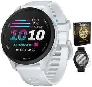 Forerunner 70, 1.2" AMOLED GPS Running Watch, Training Readiness, 13-Day Battery, Whitestone, 010-04307-01 w/Deco Essentials 26-Month CPS Protection & 2-Pack Screen Protector Forerunner 70, 1.2" AMOLED GPS Running Watch, Training Readiness, 13-Day Battery, Whitestone, 010-04307-01 w/Deco Essentials 26-Month CPS Protection & 2-Pack Screen Protector