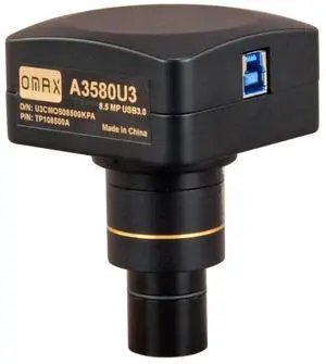 A3580U3 8MP USB3.0 Digital Camera for Microscope with 0.01mm | 8MP CMOS Sensor USB 3.0 Connectivity Calibration Slide Included A3580U3 8MP USB3.0 Digital Camera for Microscope with 0.01mm | 8MP CMOS Sensor USB 3.0 Connectivity Calibration Slide Included
