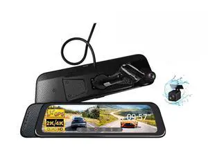 R10X-SPL 10" 4K/2K Mirror Dash Cam Backup Camera with Touchscreen | For Cars & Trucks, Front & Rear Cameras, 32GB SD, Night Vision, 1-Wire Clean Install, Hardwire Kit, Replacement Mount R10X-SPL 10" 4K/2K Mirror Dash Cam Backup Camera with Touchscreen | For Cars & Trucks, Front & Rear Cameras, 32GB SD, Night Vision, 1-Wire Clean Install, Hardwire Kit, Replacement Mount