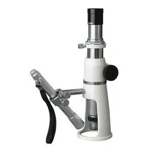 H2510 Handheld Stand Measuring Microscope, 20x/50x/100x | 20X 50X and 100X Widefield Shop Microscope with Measuring Reticle and Battery-Powered Pen Light H2510 Handheld Stand Measuring Microscope, 20x/50x/100x | 20X 50X and 100X Widefield Shop Microscope with Measuring Reticle and Battery-Powered Pen Light