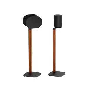 Premium Walnut Floor Stand for Sonos Era 100, 300, 4 Pack | Premium wooden walnut floor stand for Sonos Era 100, ERA 100 SL, and Era 300 speakers, 30.75" Fixed Height, Cable Management Premium Walnut Floor Stand for Sonos Era 100, 300, 4 Pack | Premium wooden walnut floor stand for Sonos Era 100, ERA 100 SL, and Era 300 speakers, 30.75" Fixed Height, Cable Management