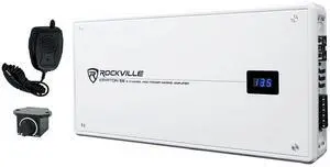 Krypton S6 Marine/Boat 6-Channel Amplifier, Class A/B | PA Microphone Included, Bass Knob, 660W RMS/2600 Peak Dyno-Certified, Digital Volt Display, Rustproof, MOSFET Krypton S6 Marine/Boat 6-Channel Amplifier, Class A/B | PA Microphone Included, Bass Knob, 660W RMS/2600 Peak Dyno-Certified, Digital Volt Display, Rustproof, MOSFET