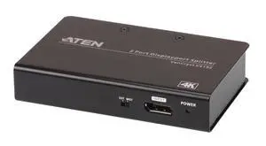 VS192 2-Port True 4K DisplayPort Splitter SST Split or MST Extended Display - Connect 1 DP Source to 2 Display Port Computer Monitor - TAA Compliant - Metal VS192 2-Port True 4K DisplayPort Splitter SST Split or MST Extended Display - Connect 1 DP Source to 2 Display Port Computer Monitor - TAA Compliant - Metal