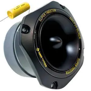 BRCP24 Black 4" Bullet Tweeter, 400W Peak/200W RMS, 8-Ohm Die-Cast Aluminum Body, High-Output (up to 110 dB), 4kHz-20kHz Frequency Response (Black) (8) BRCP24 Black 4" Bullet Tweeter, 400W Peak/200W RMS, 8-Ohm Die-Cast Aluminum Body, High-Output (up to 110 dB), 4kHz-20kHz Frequency Response (Black) (8)