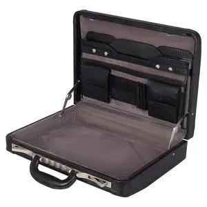 Full Grain Leather Briefcase Attache Case For Unisex Size L18 x W4 x H12 Inches Luxury Briefcase Bag (Black) Full Grain Leather Briefcase Attache Case For Unisex Size L18 x W4 x H12 Inches Luxury Briefcase Bag (Black)