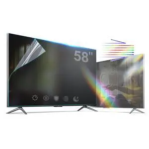 TV Screen Film Anti Glare Film for 58 Inch,Blue Light Filter 58 Inch TV Glare Stopper, Reduces Screen Reflections and Glare,Anti Glare 58 inch Indoor Outdoor TV Glare Shield TV Screen Film Anti Glare Film for 58 Inch,Blue Light Filter 58 Inch TV Glare Stopper, Reduces Screen Reflections and Glare,Anti Glare 58 inch Indoor Outdoor TV Glare Shield