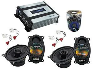 4x6 Speakers Amp and Install Kit Fits GMC Sierra 1988-1994 | 4-channel amplified power for cleaner louder car sound, complete wiring package, direct bolt-in upgrade, amplifier included 4x6 Speakers Amp and Install Kit Fits GMC Sierra 1988-1994 | 4-channel amplified power for cleaner louder car sound, complete wiring package, direct bolt-in upgrade, amplifier included