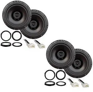 6.5 Inch Speakers with Adapter Fits Ford Escape 2013-2018 | Direct plug-and-play replacement for the front door, factory sound upgrade, clear highs, stronger midbass 6.5 Inch Speakers with Adapter Fits Ford Escape 2013-2018 | Direct plug-and-play replacement for the front door, factory sound upgrade, clear highs, stronger midbass
