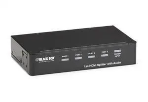1x4 HDMI Splitter with Audio 1x4 HDMI Splitter with Audio
