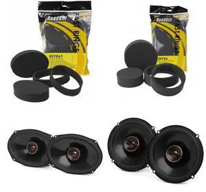 Reference Series REF607F 6.5" 2-Way Coax Set with REF697F 6x9 2-Way Coax and 1 Pair Each RKFR6 6.5" Fast Rings & RKFR69 6x9 Fast Rings Reference Series REF607F 6.5" 2-Way Coax Set with REF697F 6x9 2-Way Coax and 1 Pair Each RKFR6 6.5" Fast Rings & RKFR69 6x9 Fast Rings