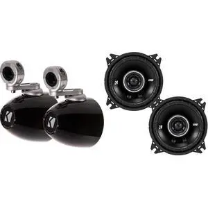 Mini Wake Tower Marine Enclosures Loaded 4" 43DSC Speakers Mini Wake Tower Marine Enclosures Loaded 4" 43DSC Speakers
