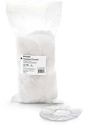 Headset Covers for Library, Small, White, 3 1/2 in, 1000 ct | Disposable, Museum, Classroom, Sanitary Headphone Ear Covers, Tear-Resistant Fabric for Ear Covers Headset Covers for Library, Small, White, 3 1/2 in, 1000 ct | Disposable, Museum, Classroom, Sanitary Headphone Ear Covers, Tear-Resistant Fabric for Ear Covers