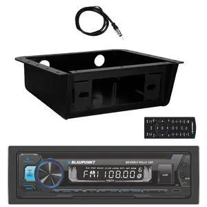 Beverly Hills 160 Single DIN Detachable Faceplate Bluetooth DVD/CD Player AM/FM Radio Stereo Receiver W/Fully Enclosed Under Dash/Overhead Installation Mounting Kit, 22" Radio Antenna Beverly Hills 160 Single DIN Detachable Faceplate Bluetooth DVD/CD Player AM/FM Radio Stereo Receiver W/Fully Enclosed Under Dash/Overhead Installation Mounting Kit, 22" Radio Antenna
