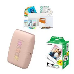Instax Mini Link 3 Compact Smartphone Printer Bundle (Rose Pink) | Twin Film Pack, AiR Studio App, (3 items) Instax Mini Link 3 Compact Smartphone Printer Bundle (Rose Pink) | Twin Film Pack, AiR Studio App, (3 items)