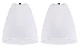 PEN-80T White 8" 70V Hanging Pendant Speaker, 2-Pack | 70V/100V Transformer Taps: 40W, 20W, 10W, 5W or 8 Ohm 60W RMS, Euroblock Terminals, Deep Bass, for Restaurants PEN-80T White 8" 70V Hanging Pendant Speaker, 2-Pack | 70V/100V Transformer Taps: 40W, 20W, 10W, 5W or 8 Ohm 60W RMS, Euroblock Terminals, Deep Bass, for Restaurants
