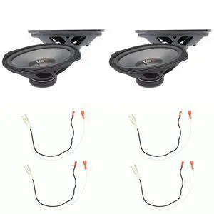 OE-690D 6x9 3-Way 100W RMS Speaker Toyota Harness Bundle | 6x9 in 3-way speakers rated 100W RMS and 300W max with dual 4 ohm voice coils and 72-8104 harness OE-690D 6x9 3-Way 100W RMS Speaker Toyota Harness Bundle | 6x9 in 3-way speakers rated 100W RMS and 300W max with dual 4 ohm voice coils and 72-8104 harness