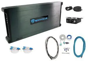 DBM65 6-Channel Marine Amplifier Bundle with RMWK4 Wire Kit | 2600W Peak / 660W RMS, 12dB Crossover, PA Microphone, Bass Knob, RMWK4 4 AWG Marine Amp Wire Kit, 2-Items DBM65 6-Channel Marine Amplifier Bundle with RMWK4 Wire Kit | 2600W Peak / 660W RMS, 12dB Crossover, PA Microphone, Bass Knob, RMWK4 4 AWG Marine Amp Wire Kit, 2-Items