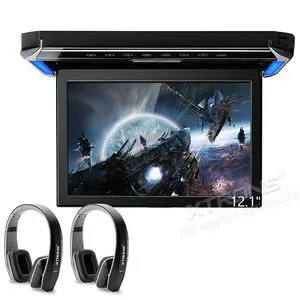 ® 12.1 Inch 1080P Video Car Overhead Player Roof Mounted Monitor HDMI Port with Black New Version IR Headphones (No DVD) ® 12.1 Inch 1080P Video Car Overhead Player Roof Mounted Monitor HDMI Port with Black New Version IR Headphones (No DVD)