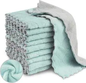 Bessrung 20 Pack Kitchen Dish Cloths Absorbent Microfiber Cleaning Cloth Bessrung 20 Pack Kitchen Dish Cloths Absorbent Microfiber Cleaning Cloth