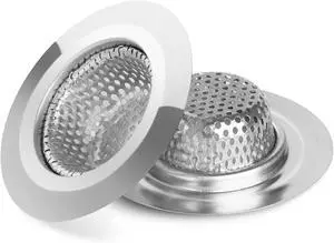 Ohtomber 2PCS 2.79" Stainless Steel Bathtub Drain Strainer Hair Catcher Ohtomber 2PCS 2.79" Stainless Steel Bathtub Drain Strainer Hair Catcher