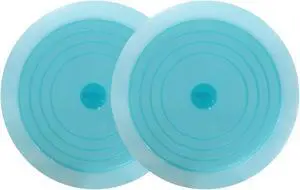 V-TOP Tub Stopper 2 Pack, 6 inches Large Silicone Drain Plug Hair Stopper Flat Suction Cover for Kitchen Bathroom and Laundry (Blue Transparent) V-TOP Tub Stopper 2 Pack, 6 inches Large Silicone Drain Plug Hair Stopper Flat Suction Cover for Kitchen Bathroom and Laundry (Blue Transparent)