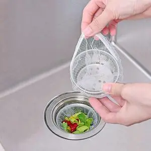 Kitchen Sink Strainer Mesh Bag- 200 PCS Disposable Sink Net Strainer Filter Bags for Sink Drain for Collecting Kitchen Food Waste Leftover Garbage Kitchen Sink Strainer Mesh Bag- 200 PCS Disposable Sink Net Strainer Filter Bags for Sink Drain for Collecting Kitchen Food Waste Leftover Garbage