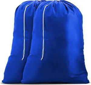 Handy Laundry Nylon XL - Large Capacity with Locking Drawstring, Machine Washable, Fits Laundry Baskets or Hampers, Holds 3 Loads of Clothes - Royal Blue (Pack of 2) Handy Laundry Nylon XL - Large Capacity with Locking Drawstring, Machine Washable, Fits Laundry Baskets or Hampers, Holds 3 Loads of Clothes - Royal Blue (Pack of 2)