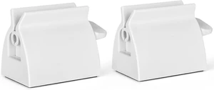 2pcs Rolling Tube Toothpaste Squeezer Toothpaste Seat Holder Stand for Bathroom AccessoriesMilky 2pcs Rolling Tube Toothpaste Squeezer Toothpaste Seat Holder Stand for Bathroom AccessoriesMilky