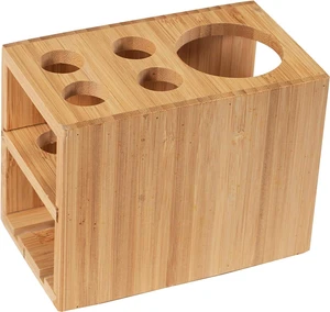 Bamboo Naturals Toothbrush Holder, Stores 4 Toothbrushes and 1 Toothpaste, Made of 100% Sustainable Bamboo, Stylish Bathroom Organizer Accessory, Easy to Clean and Odor Resistant Bamboo Naturals Toothbrush Holder, Stores 4 Toothbrushes and 1 Toothpaste, Made of 100% Sustainable Bamboo, Stylish Bathroom Organizer Accessory, Easy to Clean and Odor Resistant