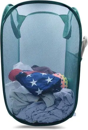 Sturdy Mesh Laundry Hamper Basket Bag,collapsible Pop up for Laundry Room Sturdy Mesh Laundry Hamper Basket Bag,collapsible Pop up for Laundry Room
