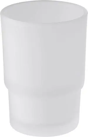 Aomasi Glass Bath Rinse Cup for Bathroom Sink, Frosted White Toothbrush Cup Aomasi Glass Bath Rinse Cup for Bathroom Sink, Frosted White Toothbrush Cup