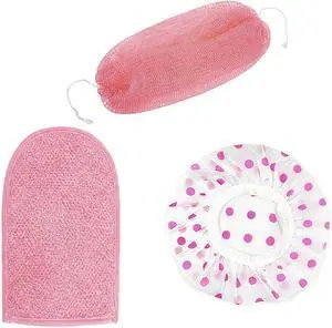 3 PCS Authentic African Net Sponge 30" Extra Long African Exfoliating Net for Body & Back Scrubber for Shower Quick Dry Nylon Mesh Washcloth for Glowing Skin (Pink+Purple, 3 Pcs) 3 PCS Authentic African Net Sponge 30" Extra Long African Exfoliating Net for Body & Back Scrubber for Shower Quick Dry Nylon Mesh Washcloth for Glowing Skin (Pink+Purple, 3 Pcs)