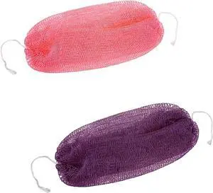 Authentic African Net Sponge Extra Long African Exfoliating Net for Body & Back Scrubber for Shower (3Pac Pink+Deep Purple, Count, 1) Authentic African Net Sponge Extra Long African Exfoliating Net for Body & Back Scrubber for Shower (3Pac Pink+Deep Purple, Count, 1)