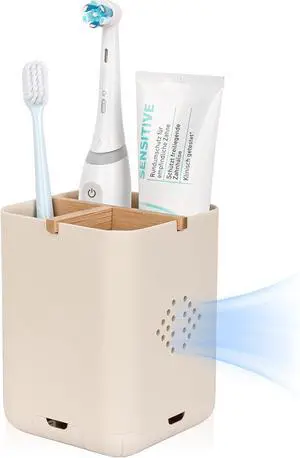 Toothbrush Holders for Bathrooms, Electric Toothbrush Holder, Cream Toothbrush Holders for Bathrooms, Electric Toothbrush Holder, Cream