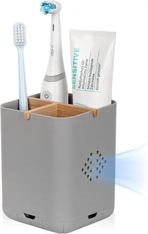 Toothbrush Holders for Bathrooms, Electric Toothbrush Holder, Gray Toothbrush Holders for Bathrooms, Electric Toothbrush Holder, Gray