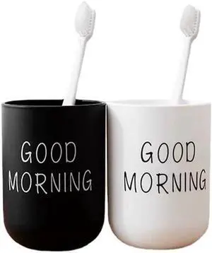 Toothbrush Holder (2-Pack) Bathroom mouthwash Cup Drinking Cup Toothbrush Holder (2-Pack) Bathroom mouthwash Cup Drinking Cup
