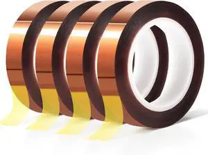 MEBMIK 4 Rolls 10mm x16m(52FT) Heat Tape High Temperature Heat Resistant Tape Heat Transfer Tape for Heat Sublimation Press Vinyl,No Residue MEBMIK 4 Rolls 10mm x16m(52FT) Heat Tape High Temperature Heat Resistant Tape Heat Transfer Tape for Heat Sublimation Press Vinyl,No Residue