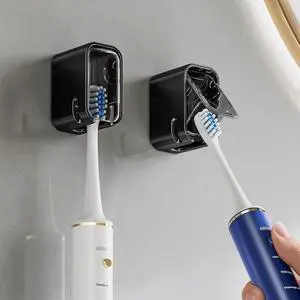 Toothbrush Holders for Bathrooms with Innovation Single Slot 2PCS Toothbrush Holders for Bathrooms with Innovation Single Slot 2PCS
