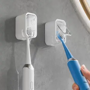 Toothbrush Holders for Bathrooms with Innovation Single Slot 2PCS Toothbrush Holders for Bathrooms with Innovation Single Slot 2PCS