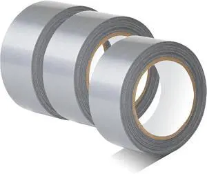 3-Pack Duct Tape Heavy Duty Waterproof Silver, 66 Yards x 1.88 Inch Total Strong Adhesive Duct Tape No Residue Bulk for Home Use, DIY, Projects, Outdoor Repairs Tear by Hand 3-Pack Duct Tape Heavy Duty Waterproof Silver, 66 Yards x 1.88 Inch Total Strong Adhesive Duct Tape No Residue Bulk for Home Use, DIY, Projects, Outdoor Repairs Tear by Hand