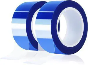 MEBMIK 2 Rolls 20mm x16m(52FT) Blue Heat Tape High Temperature Heat Resistant Tape Heat Transfer Tape for Heat Sublimation Press Vinyl,No Residue MEBMIK 2 Rolls 20mm x16m(52FT) Blue Heat Tape High Temperature Heat Resistant Tape Heat Transfer Tape for Heat Sublimation Press Vinyl,No Residue