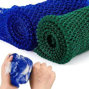 Shappy 2 Pcs African Net Sponge Exfoliating Net African Body Scrubber Bath Rag Washcloth Towel Shower Body Back Scrubber Skin Smoother for Daily Use or Stocking Stuffer(Blue, Green) Shappy 2 Pcs African Net Sponge Exfoliating Net African Body Scrubber Bath Rag Washcloth Towel Shower Body Back Scrubber Skin Smoother for Daily Use or Stocking Stuffer(Blue, Green)