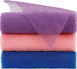 FARMOGA African Exfoliating Net African Bath Sponge African Net Long Net Bath Sponge African Wash Net Shower Body Scrubber Back Scrubber Skin Smoother (3pcs Blue,Pink,Purple) FARMOGA African Exfoliating Net African Bath Sponge African Net Long Net Bath Sponge African Wash Net Shower Body Scrubber Back Scrubber Skin Smoother (3pcs Blue,Pink,Purple)